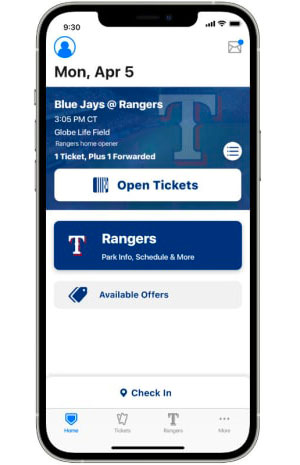 Mobile app: Get your tickets