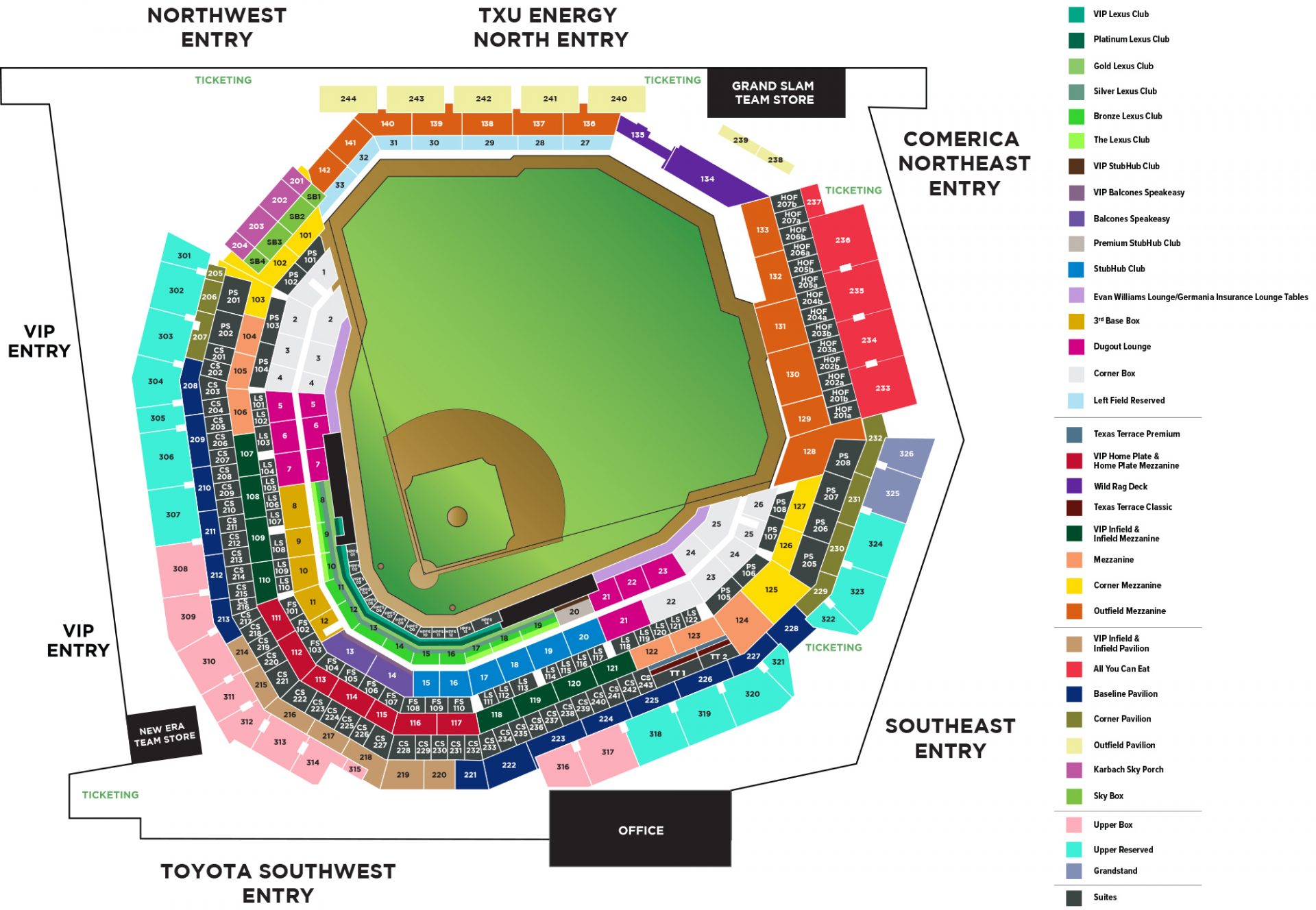 Ballpark Map