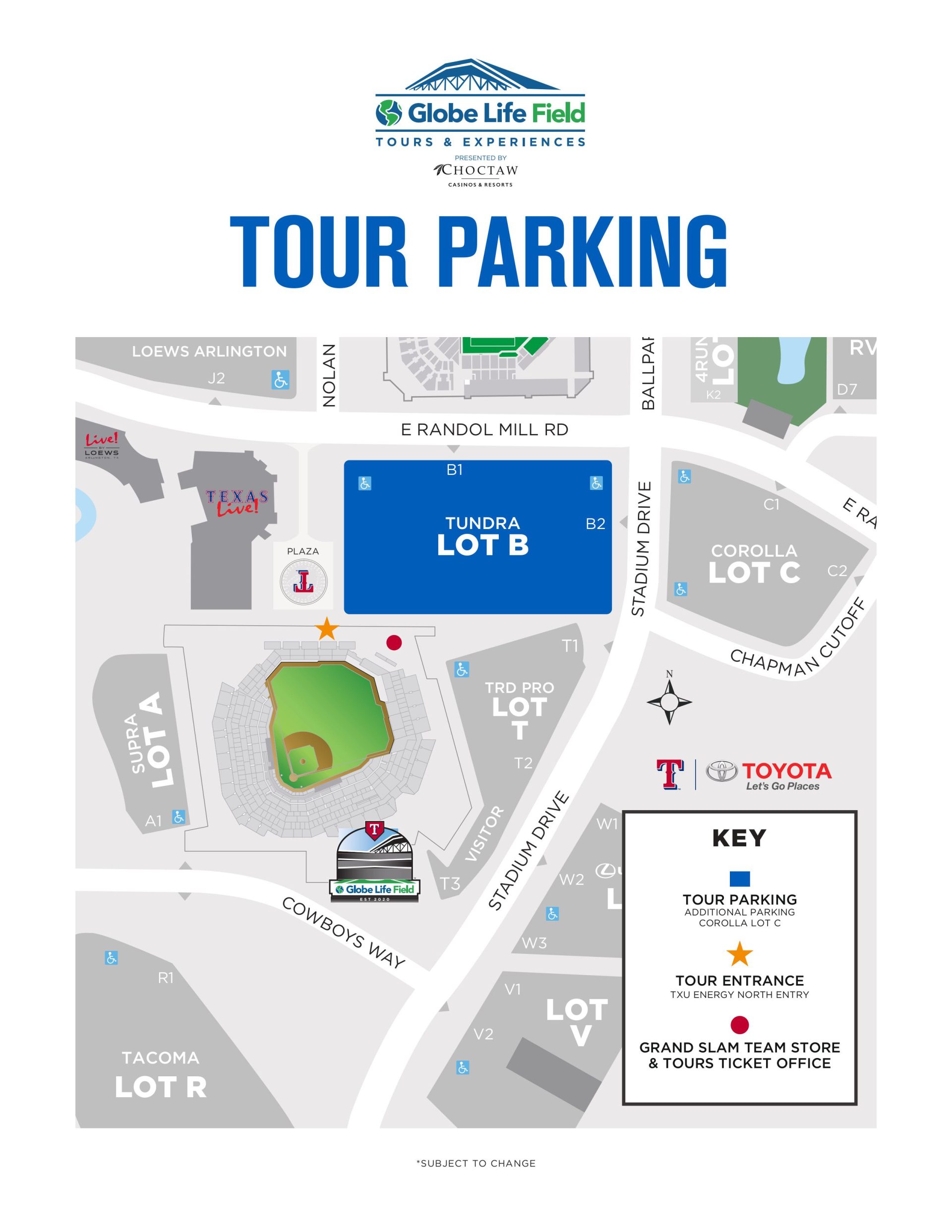 Where do I park for my tour? 
